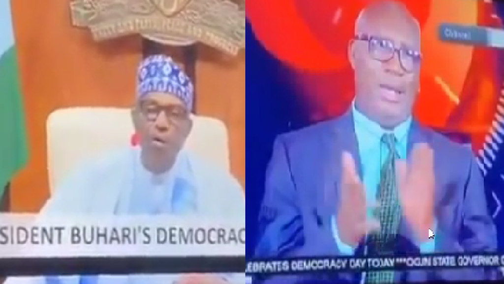 News Correspondent Shocked in Buhari's Democracy Day Speech! 2 news-man-shocked-by-buharis-democracy-day-speech-address.
