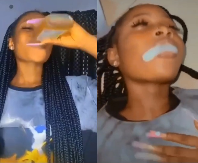 Girl Drinks Dettol, Starts Foaming In Mouth, In Drink Alcohol Challenge: Video 2 Girl Drinks Dettol, Starts Foaming In Mouth, In Drink Alcohol Challenge: Video