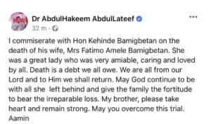 Ex Lagos Commissioner For Information Kehinde Bamigbetan Loses Wife 3 Ex-Lagos-State-Commissioner-For-Information-Loses-Wife