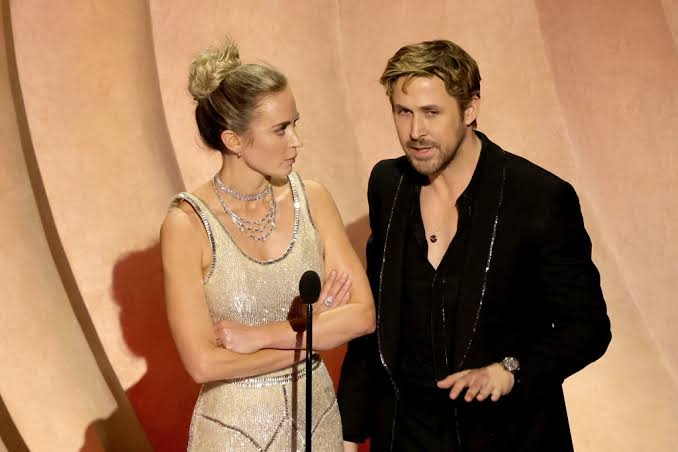 Video: Gosling and Blunt Reenacts 'Barbenheimer' in a Playful Feud at the 2024 Oscars 2 images 2024 03 11T172710.875