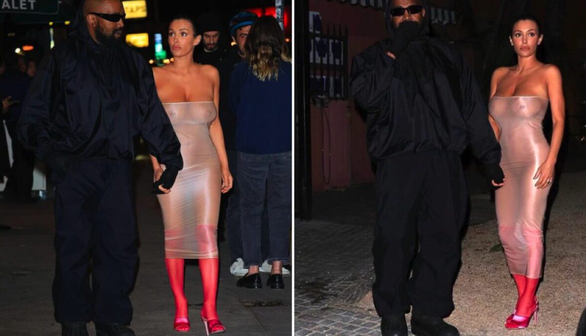 Kanye West "Ye" Steps Out With Wife Censori Bianca Censori Naked In Public - Photos