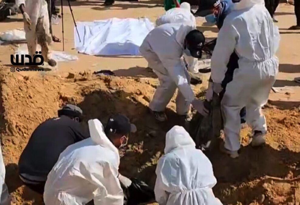 Palestinian Media Says 2 Mass Graves Discovered In Nasser Hospital In