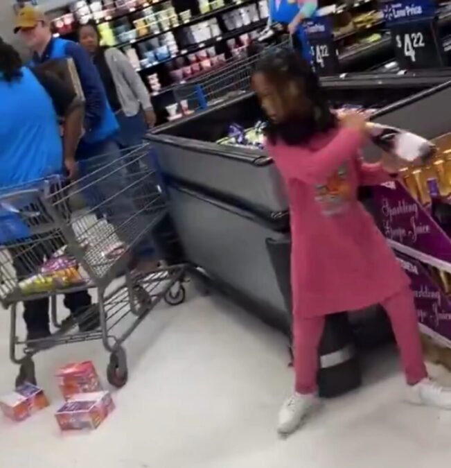 Video- Little Girl Destroying Walmart Store While Nobody Stops Her Ignites Calls For Spanking Of Children To Be Allowed