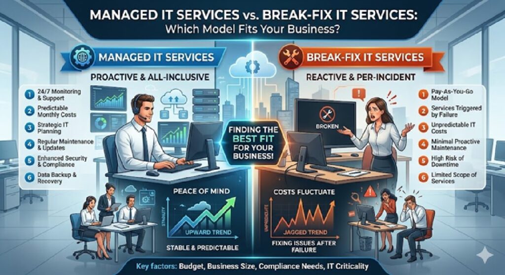 Managed IT Services vs Break Fix IT Services Which Model Fits Your Business